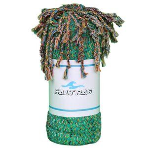 Salt Rag Beach Towel - "Green Hippie Rag" [Sand Free Turkish Beach Towel]